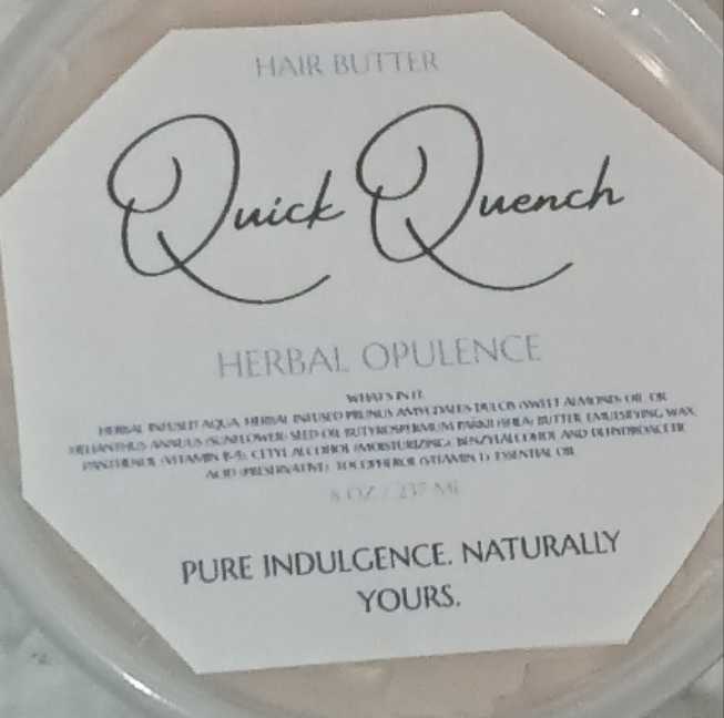 Quick Quench Herbal Opulence Hair Butter 8oz.